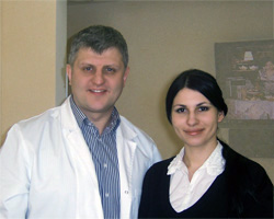 Основатель методики Плазмотерапия д.м.н., профессор Ахмеров Р.Р. и врач-косметолог Фролова Е.С.